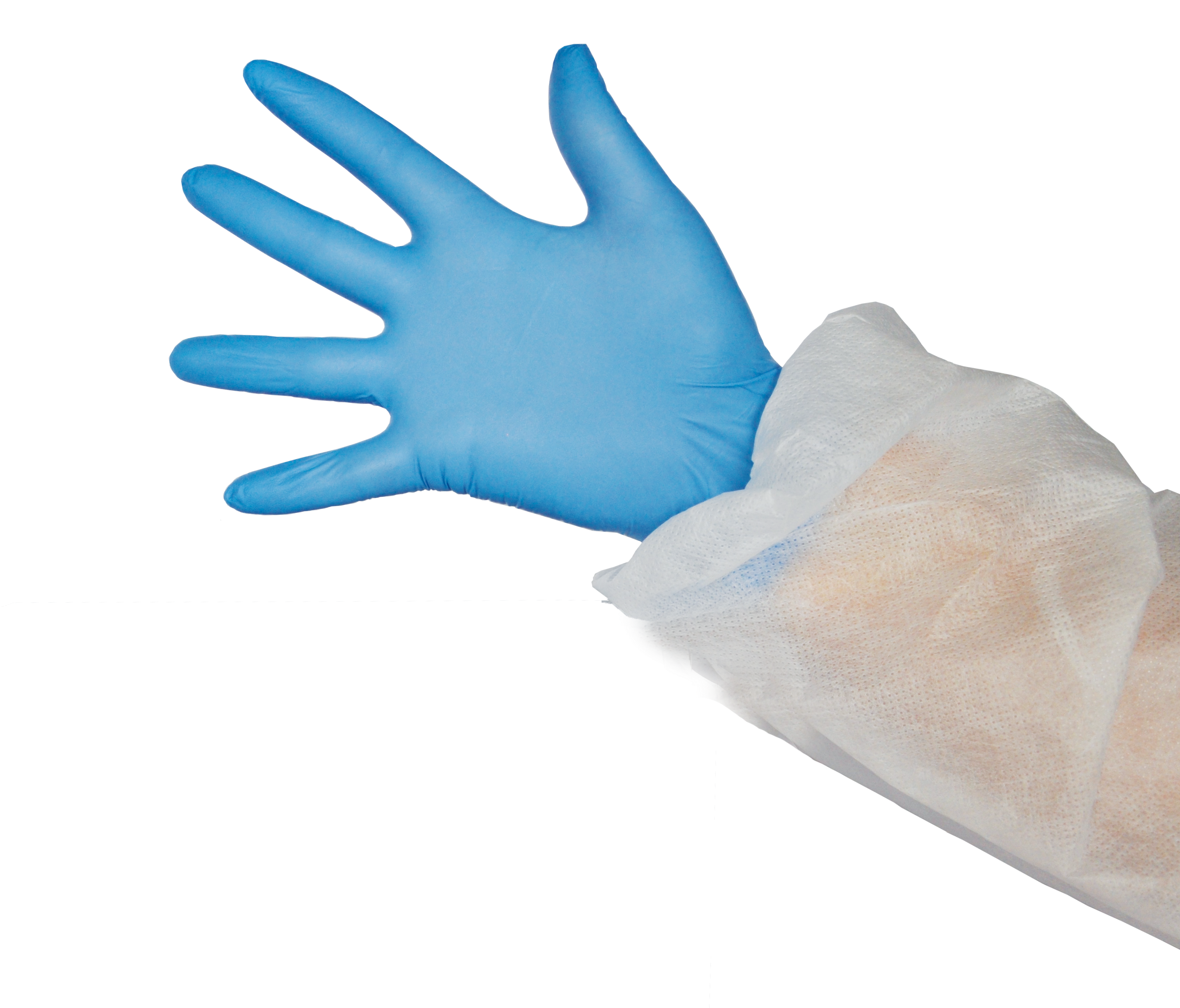 Gant nitrile bleu non poudré